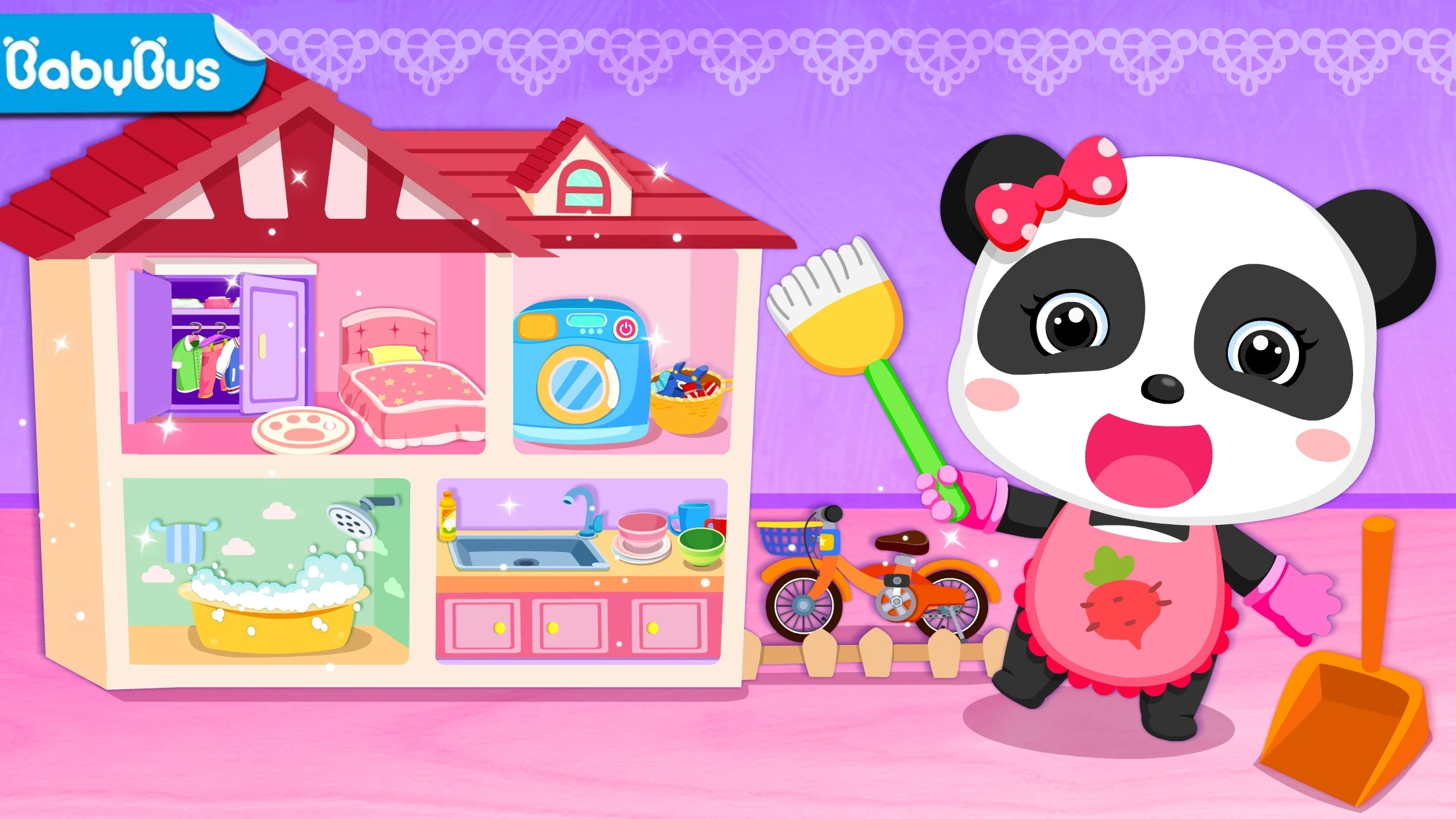Baby Panda Happy Clean screenshot